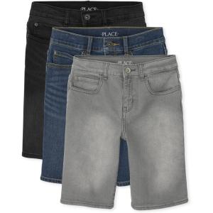 The Children’s Place Boys Denim Shorts(Hume Wash/Strand Wash/Packer Wash 3-pack)