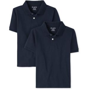 The Children’s Place Boys’ Multipack Short Sleeve Soft Jersey Knit Polos(Nautico 2-pack)