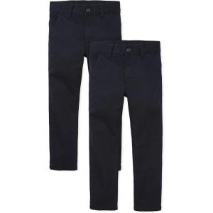 The Children’s Place Boys Stretch Skinny Chino Pants(New Navy 2-pack)