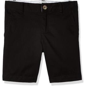 The Children’s Place Boys’ Uniform Chino Shorts(Black Single)