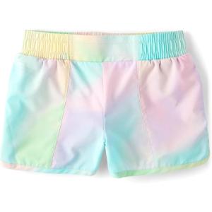 The Children’s Place Girls Active Quick Dry Lined Shorts(Multicolor Tie Dye)