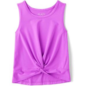 The Children’s Place Girls Active Twist Front Tank Top(Dynamic Lilac)