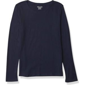 The Children’s Place Girls Basic Long Sleeve Layering Tees(Tidal Single)