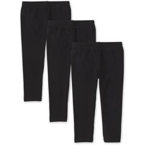The Children’s Place Girls Essential Capri Leggings(Black 3-pack)