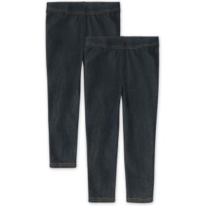 The Children’s Place Girls Essential Capri Leggings(True Indigo 2-pack)