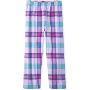 The Children’s Place Girls’ Fleece Pajama Pants(Lavender Plaid)