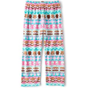 The Children’s Place Girls’ Fleece Pajama Pants(Smores Print)