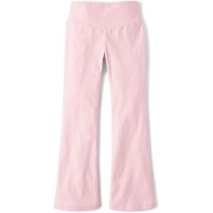 The Children’s Place Girls High Rise Flare Leggings(Rose Mist Rib)