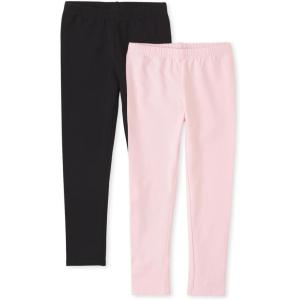 The Children’s Place Girls Leggings(Black/Shell 2-pack)