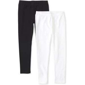 The Children’s Place Girls Leggings(Black/White 2-pack)