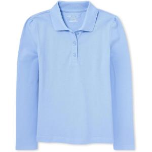 The Children’s Place Girls’ Long Sleeve Pique Polo(Daybreak)
