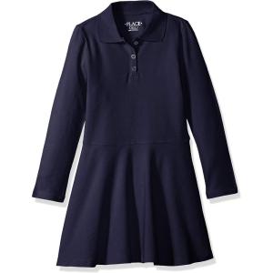 The Children’s Place Girls Pique Polo Dress(Dark Blue)