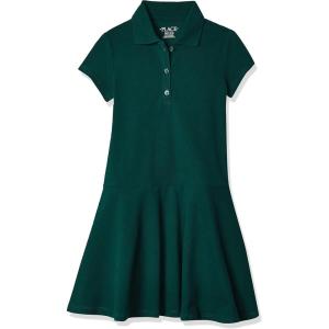 The Children’s Place Girls Pique Polo Dress(Forest)
