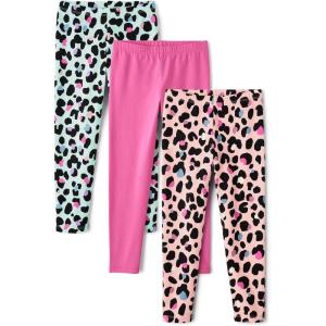The Children’s Place Girls Printed Leggings 2-Pack(Pink Leopard/Pink/Multi Leopard 3-pack)
