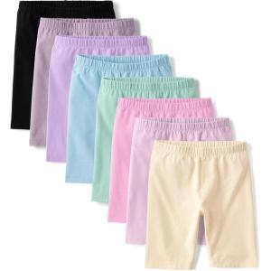 The Children’s Place Girls’ Solid Bike Shorts(Spring Multi 8-pack)