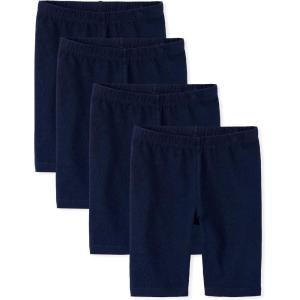 The Children’s Place Girls Solid Bike Shorts(Tidal 4 Pack)