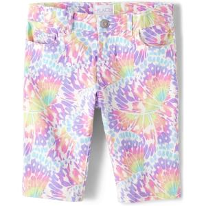 The Children’s Place Girls Twill Skimmer Shorts(Lavender Swirl)
