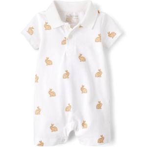 The Children’s Place baby-boys And Newborn Everyday Romper(Bunny White)