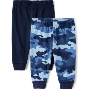 The Children’s Place baby-boys Cotton Pants(Black/Camo 2-pack)