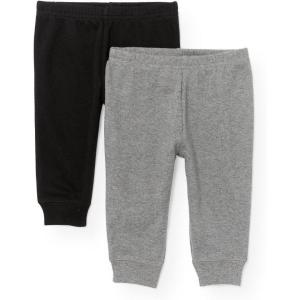 The Children’s Place baby-boys Cotton Pants(H Grey/Black 2 Pack)