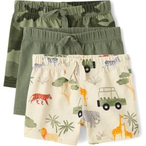 The Children’s Place baby-boys Cotton Pants(Safari 3-pack)
