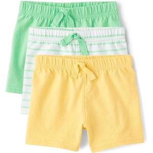 The Children’s Place baby-boys Cotton Pants(Yellow/Striped/Green 3-pack)
