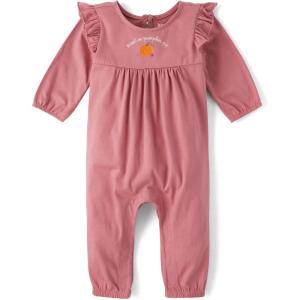 The Children’s Place baby-girls And Newborn Long Sleeve Romper Bodysuit(Pumpkin Pie)