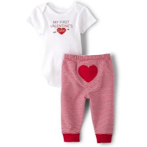 The Children’s Place baby-girls Short Sleeve Shirt and Leggings Set 2-pack