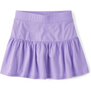 The Children’s Place girls Stretchy Waistband Skort(Petal Purple)