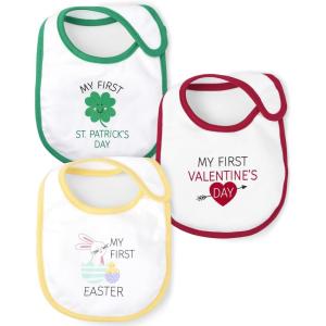 The Children’s Place unisex-baby And Newborn My First Holiday Seasonal Bibs