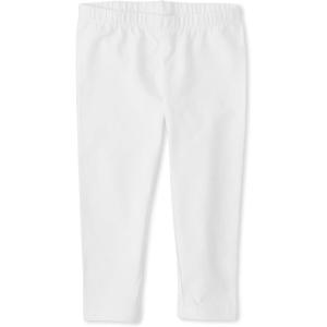 The Children’s Place,Girls,Assorted Everyday Capri Leggings(White Single)