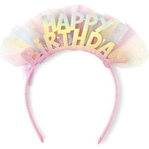 The Children’s Place,Happy Birthday Crown Headband Hair Accessroy,NO_SIZE