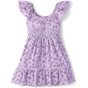 The Children’s Place,Short Sleeve Fashion Dress(Lavender Tea)