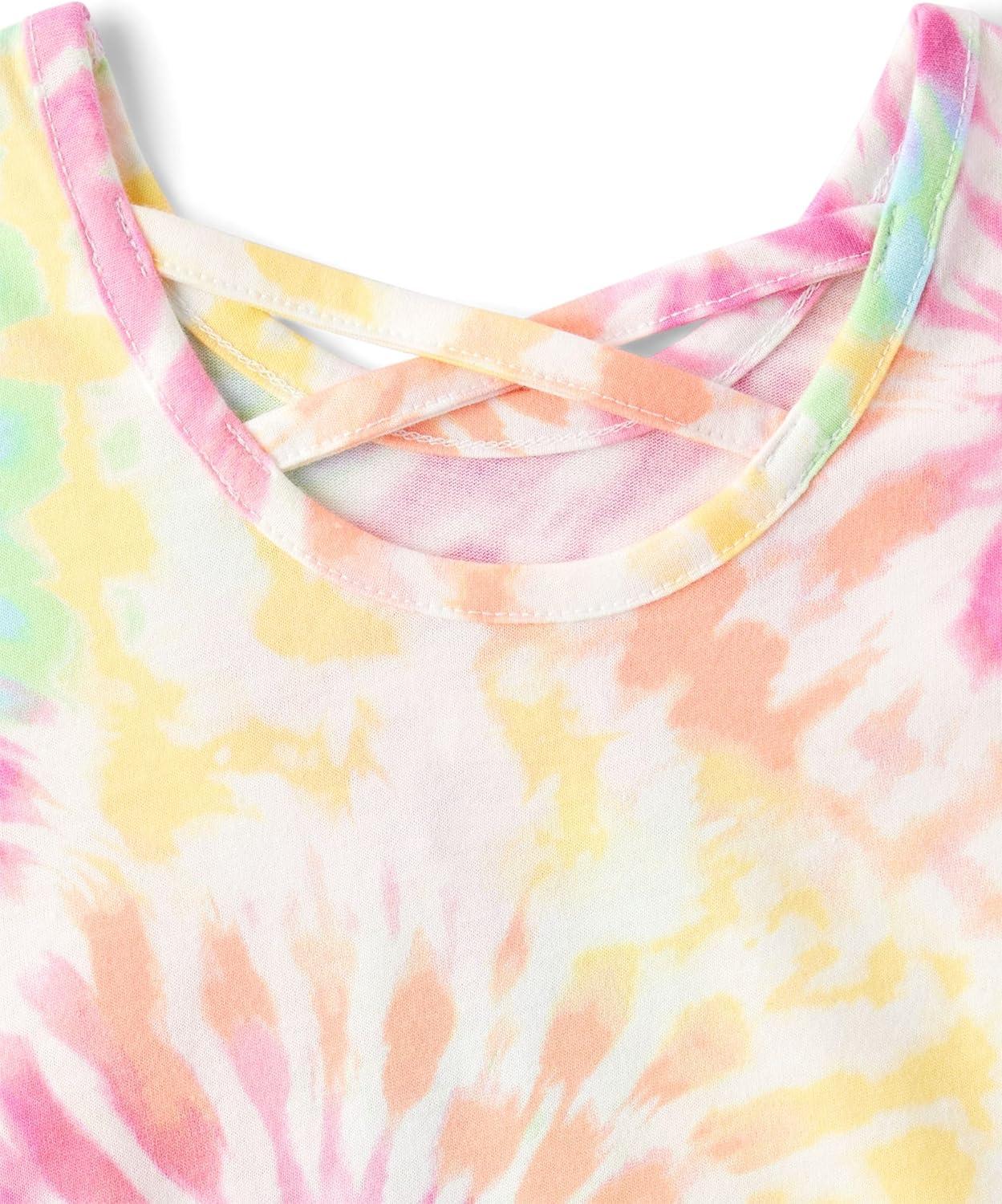 imageThe Childrens Place BabyGirls Everyday Casual Short Sleeve Knit ShirtsCosmos 2pack