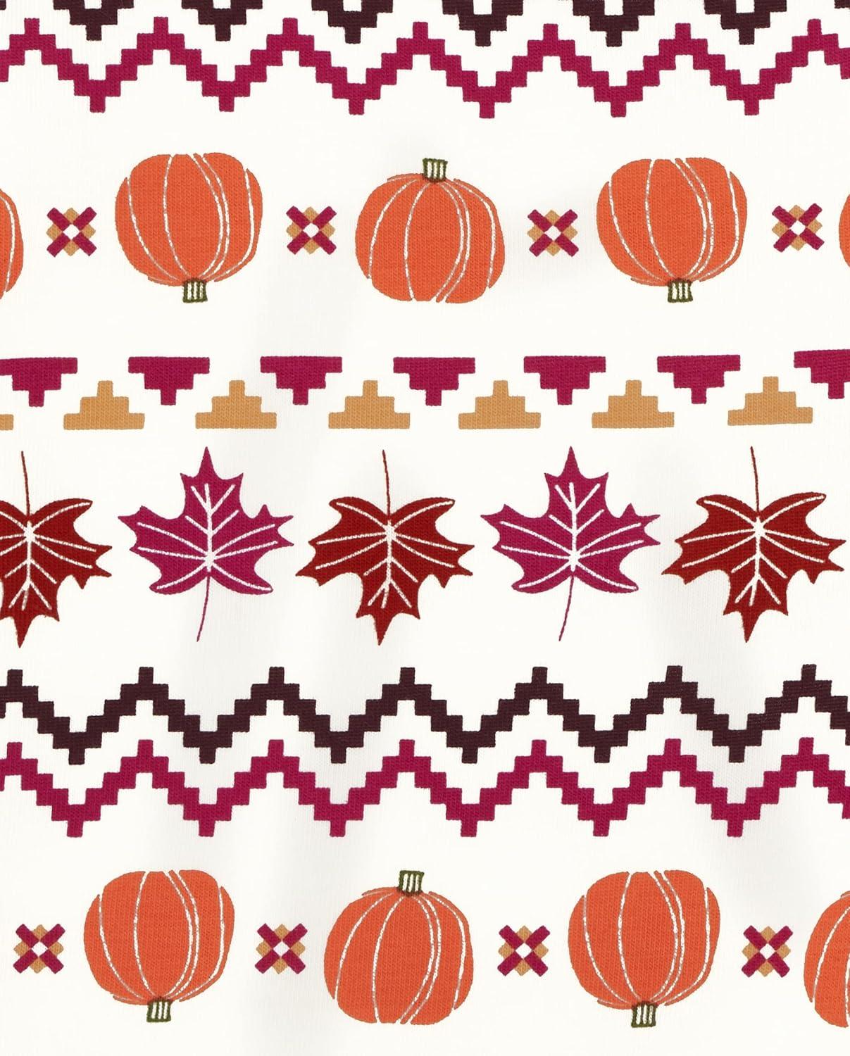 imageThe Childrens Place Big Girls Fashion Leggings Heather Grey 47827 Pack of 2 Large1012Harvest Fair IsleBrown Fall Pumpkin 3pack