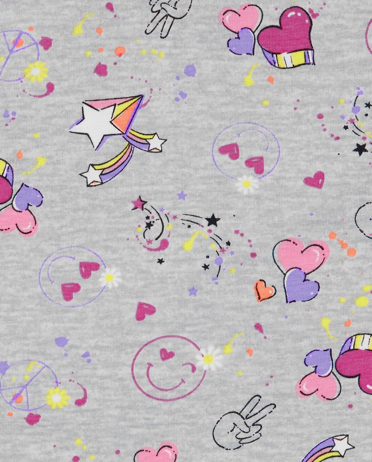 imageThe Childrens Place Big Girls Fashion Leggings Heather Grey 47827 Pack of 2 Large1012Lilac Multi Colored DotsFall Fuchsa Splatter Doodle 4pack