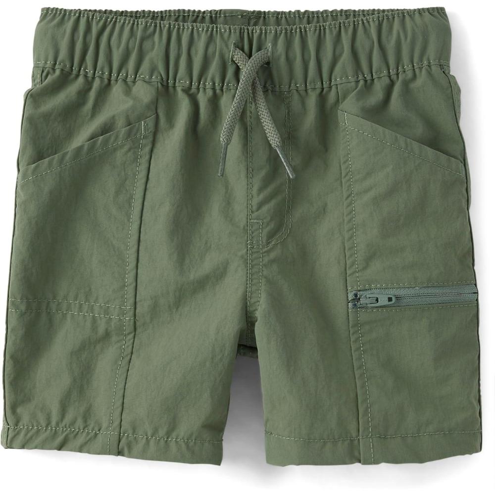 imageThe Childrens Place BabyBoys and Toddler Quick Dry Pull on Cargo Shorts 3Greenwich