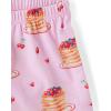 The Children’s Place girls Sleeve Top and Shorts,2 Piece Pajama Set(Pancake Society)