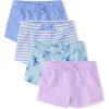 The Children’s Place Baby Girls’ and Toddler Assorted Knit Shorts(Bows 4-pack)