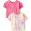The Children’s Place Baby-Girls Everyday Casual Short Sleeve Knit Shirts(Cosmos 2-pack)