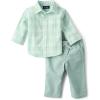 The Children’s Place baby-boys And Newborn Long Sleeve Top and Pants,2-piece Outfit Set(Mint Plaid)