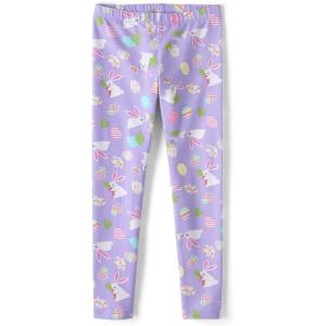 The Children’s Place Big Girls’ Fashion Leggings, Heather Grey 47827 (Pack of 2), Large/10/12(Easter Bunnies and Eggs)