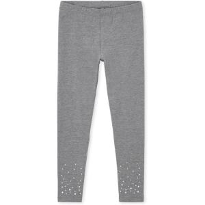 The Children’s Place Big Girls’ Fashion Leggings, Heather Grey 47827 (Pack of 2), Large/10/12(H/T Hound)