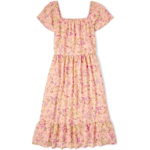 The Children’s Place Womens Short Sleeve Holiday Dress(Apricot Glow)