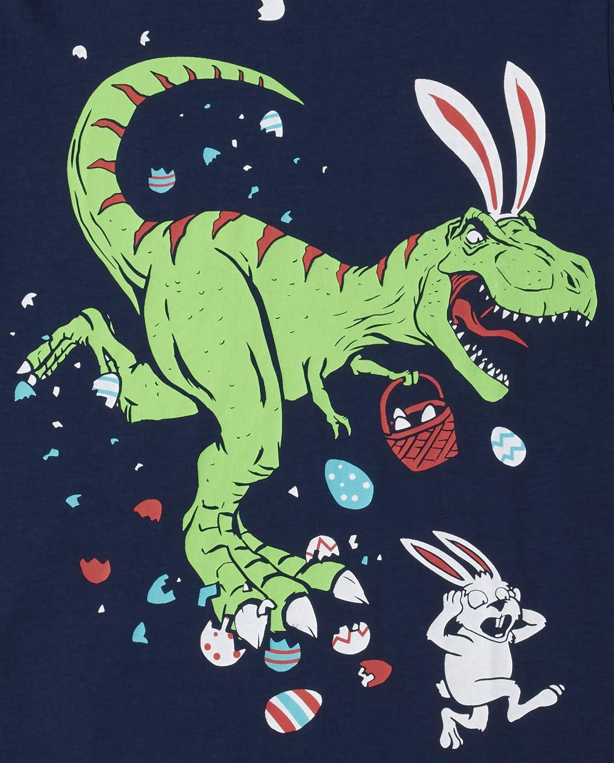 imageThe Childrens Place Boys All Holidays Short Sleeve Graphic TShirtstShirtEaster Dino