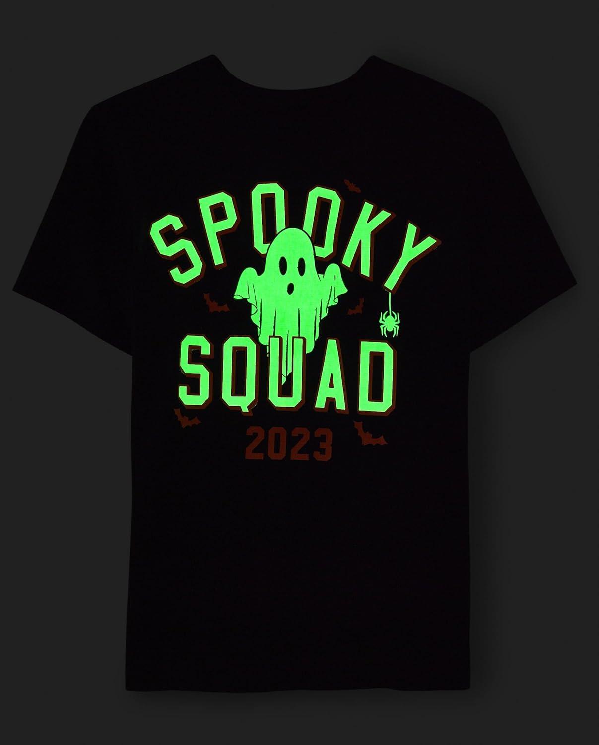 imageThe Childrens Place Boys All Holidays Short Sleeve Graphic TShirtstShirtHalloween Spooky Glow