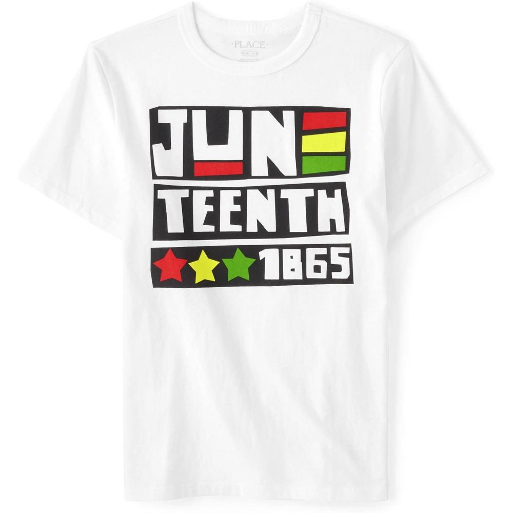 imageThe Childrens Place Boys All Holidays Short Sleeve Graphic TShirtstShirtJuneteeth