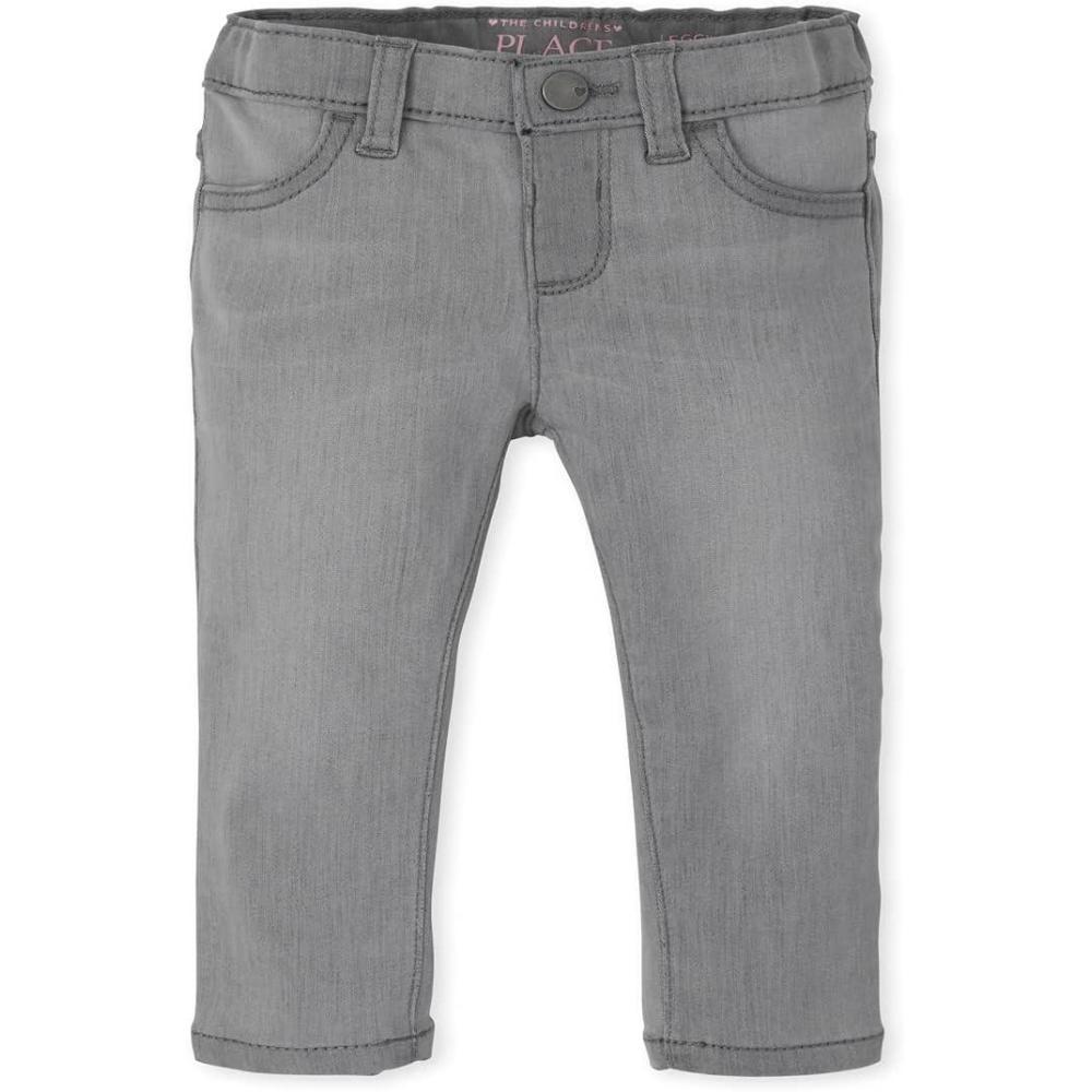 imageThe Childrens Place Girls and Toddler Girl SuperSoft Stretch Denim Legging JeansFog Wash Single