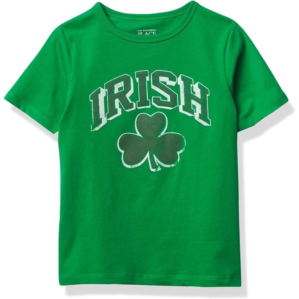 imageThe Childrens Place UnisexBaby and Toddler Irish Graphic TeesShamrock 1 Single