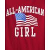 The Children’s Place Girls’ Short Sleeve Graphic T-Shirt(All American Girl)